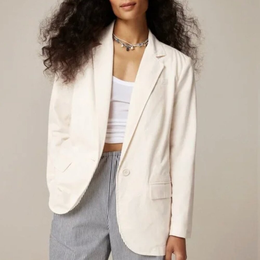 J.Crew - Easy fit blazer in textured cotton blend - NWT